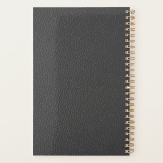 Luxuriöser Black & Gold-Planer mit mechanischem St Planer (Rückseite)