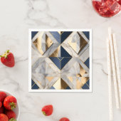 Luxuriöser blau-grauer Marmor mit Gold Serviette (Beispiel)
