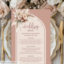 Luxuriöser Bogen Dusty Pink Pampas Floral Hochzeit