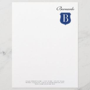 Luxuriöser Briefkopf mit Monogramm Logo