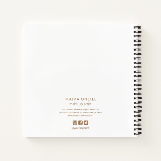 Luxuriöser Champagner Gold Bokeh personalisiert Notizblock (Rückseite)