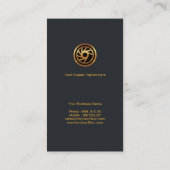 Luxuriöser Chauffeur-Service Visitenkarte (Rückseite)