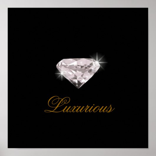 luxuriöser Diamant Poster (Vorne)