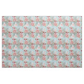 Luxuriöser Flamingo mit Ventilatorpüree und Blautö Stoff (Fat Quarter (45,7 x 55,9 cm))
