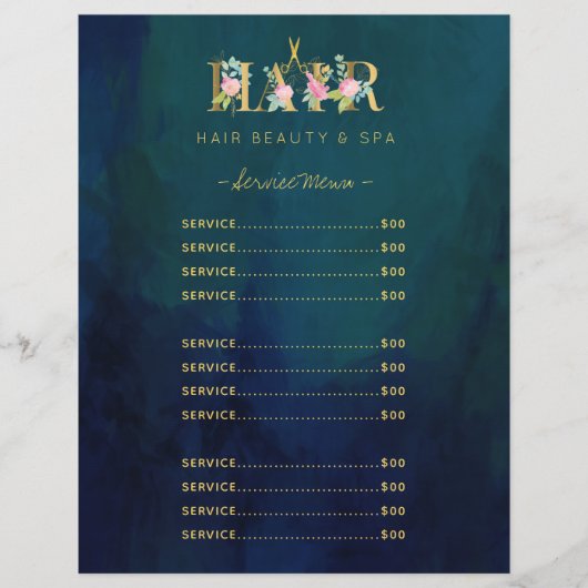 Luxuriöser Friseursalon-Service Vintage Seefahrer- (Vorderseite)