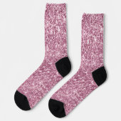 Luxuriöser Funkelnd Dusty Pink Glitzer Socken (Linkes Detail)