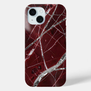 Luxuriöser glänzender roter Marmor Case-Mate iPhone Hülle