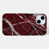 Luxuriöser glänzender roter Marmor Case-Mate iPhone Hülle (Rückseite (Horizontal))
