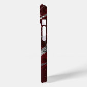 Luxuriöser glänzender roter Marmor Case-Mate iPhone Hülle (Rückseite / Links)