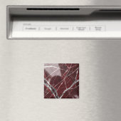 Luxuriöser glänzender roter Marmor Magnet (In Situ (Geschirrspüler))