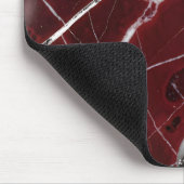 Luxuriöser, glänzender roter Marmor Mousepad (Ecke)