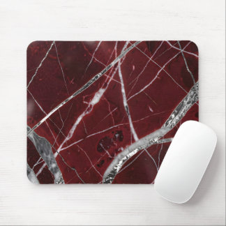 Luxuriöser, glänzender roter Marmor Mousepad