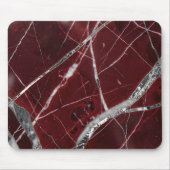Luxuriöser, glänzender roter Marmor Mousepad (Vorne)