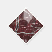 Luxuriöser, glänzender roter Marmor Serviette (Ecke)