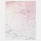 Luxuriöser Glitzer aus Marmor Fleecedecke (Vorderseite)