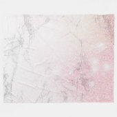 Luxuriöser Glitzer aus Marmor Fleecedecke (Vorderseite (Horizontal))