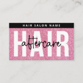 Luxuriöser Glitzer Rosa Haarverlängerungen nach Pf Visitenkarte (Vorderseite)