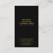 Luxuriöser Goldbrief A Visitenkarte (Rückseite)