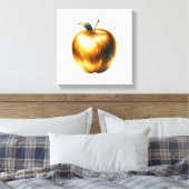 Luxuriöser goldener Apfel Leinwanddruck (Insitu (Schlafzimmer))