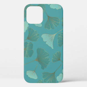 Luxuriöser goldener Ginkgo, Vintage-Wallpaper. Case-Mate iPhone Hülle