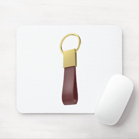 Luxuriöser goldener Schlüsselanhänger mit Lederban Mousepad (Mit Mouse)