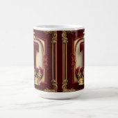 Luxuriöser Goldrahmen mit gekröntem Monogramm Kaffeetasse (Mittel)