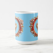 Luxuriöser Goldrahmen mit Perlen Kaffeetasse (Mittel)