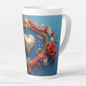 Luxuriöser Goldrahmen mit Perlen Milchtasse (Rechte Ecke)