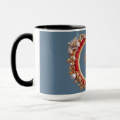 Luxuriöser Goldrahmen mit Perlen Tasse (Links)