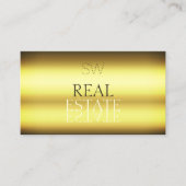 Luxuriöser, goldstylischer Mirror-Schriftart mit M Visitenkarte (Vorderseite)