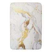 Luxuriöser grauer und goldener Marmor Badematte (Vorderseite Vertikal)