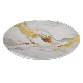 Luxuriöser grauer und goldener Marmor Schneidebrett (Ecke)