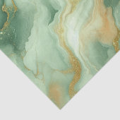 Luxuriöser grüner Marmor mit goldenen Glitzer-Vene Seidenpapier (Ausschnitt)