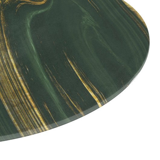 Luxuriöser grüner Onyx: Goldener Marmor. Schneidebrett (Ecke)