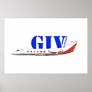 Luxuriöser Gulfstream IV Privatjet  Poster