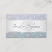 Luxuriöser hellblauer Perl Glitzer mit Sparkle Sta Visitenkarte (Vorderseite)