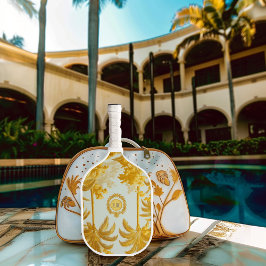 Luxuriöser Imperial Mit Monogramm Gold Palm Tree Pickleball Schläger