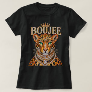 Luxuriöser Leopard Sassy Großkatze Glamouröses Tie T-Shirt
