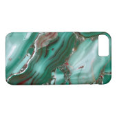 Luxuriöser Malachite Gemstone Agate Marmor Case-Mate iPhone Hülle (Rückseite (Horizontal))