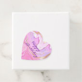 Luxuriöser Marmor Glitzer Rosa Lila Gold Geschenkanhänger (Beispiel)