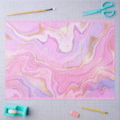 Luxuriöser Marmor Glitzer Rosa Lila Gold Seidenpapier (Basteln)