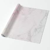 Luxuriöser Marmor mit Rose Glitzer Geschenkpapier (Ungerollt)