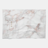 Luxuriöser Marmorstein aus Rose Geschirrtuch (Horizontal)