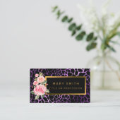 Luxuriöser, moderner Blumenstrauß fügt Ihren Text Visitenkarte (Stehend Vorderseite)