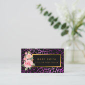 Luxuriöser, moderner Blumenstrauß fügt Ihren Text  Visitenkarte (Stehend Vorderseite)