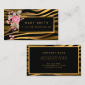 Luxuriöser, moderner Blumenstrauß fügt Ihren Text  Visitenkarte (Vorne/Hinten)