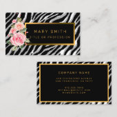 Luxuriöser, moderner Blumenstrauß fügt Ihren Text  Visitenkarte (Vorne/Hinten)