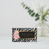 Luxuriöser, moderner Blumenstrauß fügt Ihren Text  Visitenkarte (Stehend Vorderseite)