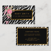 Luxuriöser, moderner Blumenstrauß fügt Ihren Text  Visitenkarte (Vorne/Hinten)