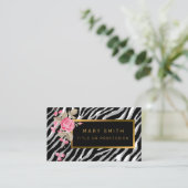 Luxuriöser, moderner Blumenstrauß fügt Ihren Text  Visitenkarte (Stehend Vorderseite)